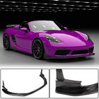 Porsche Boxster/Cayman 982 (718) 2016– Karbonový přední lip spoiler na nárazník Lip V1 (2016-2019, karbon) fotografie 1