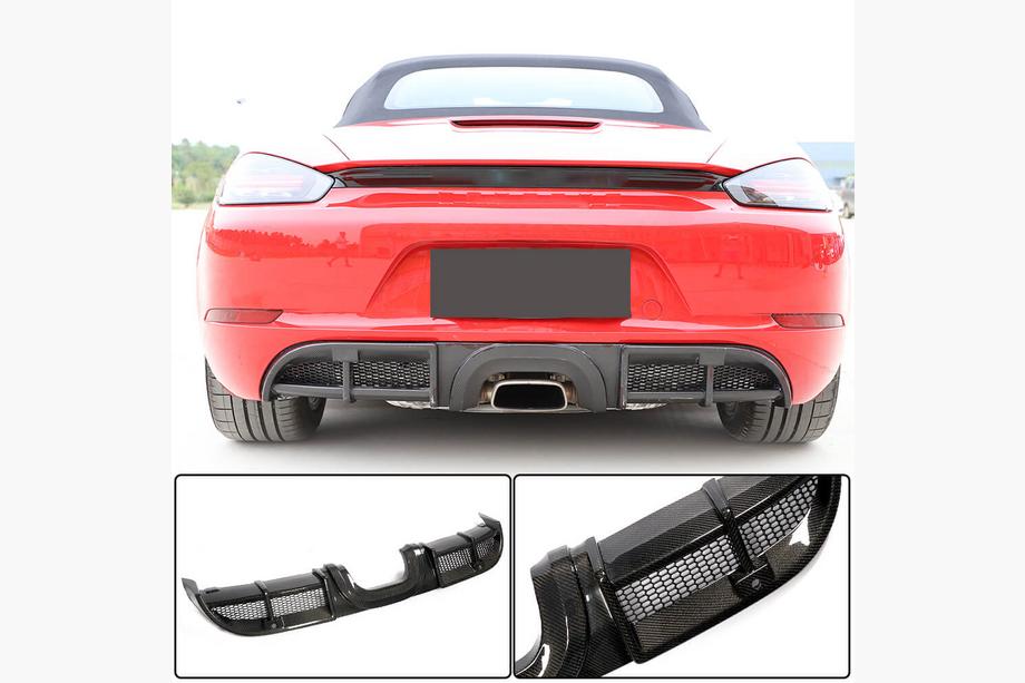 Porsche Boxster/Cayman 982 (718) 2016– Difuzor zadního nárazníku V1 (2016-2019, karbon) Image
