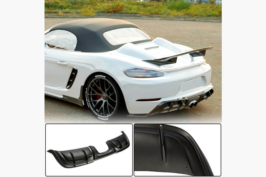 Porsche Boxster/Cayman 982 (718) 2016– Difuzor zadního nárazníku V3 (2016-2019, karbon) Image