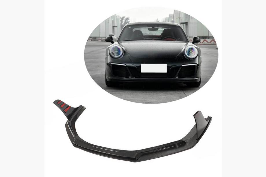 Porsche 911 (991) 2011–2019 Karbonová lišta předního nárazníku Lip (pro Carrera 4 GTS 2017-2018, karbon) Image