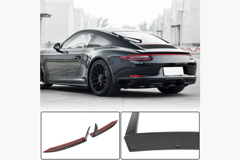 Porsche 911 (991) 2011–2019 Karbonové nástavce na zadní nárazník (pro Carrera 4 GTS 2017-2018, karbon) Image