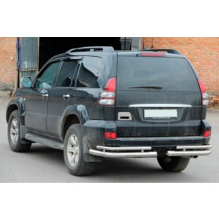 Zadní dvojité rohy AK003-1 (2 ks, nerez) Toyota Land Cruiser Prado 120 2002–2009 fotografie 1