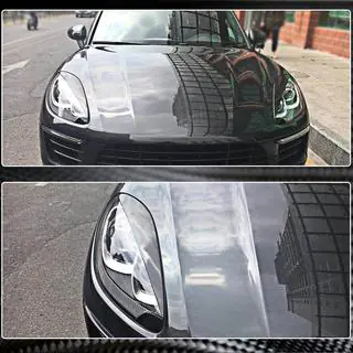 Mračítka na světlomety (2014-2018, karbon) Porsche Macan 2014–2024 fotografie 4