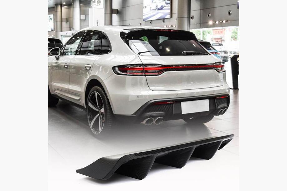 Porsche Macan 2014–2024 Difuzor zadního nárazníku V1 (2021+, karbon) Image
