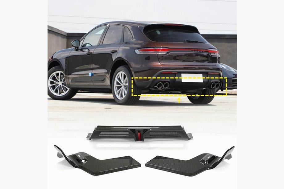 Porsche Macan 2014–2024 Difuzor zadního nárazníku V2 (2021+, karbon) Image