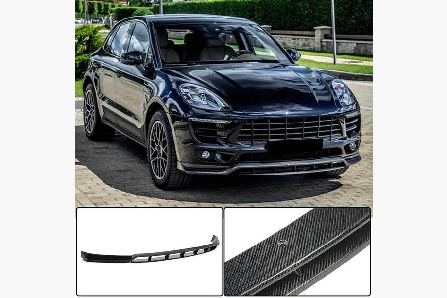 Porsche Macan 2014–2024 Karbonový lip na přední nárazník Lip V2 (2014-2018, karbon) Image