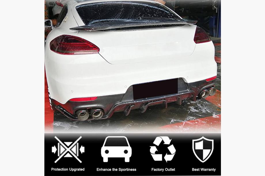 Porsche Panamera 2009–2016 Difuzor zadního nárazníku (2013-2016, karbon) Fotografie 2