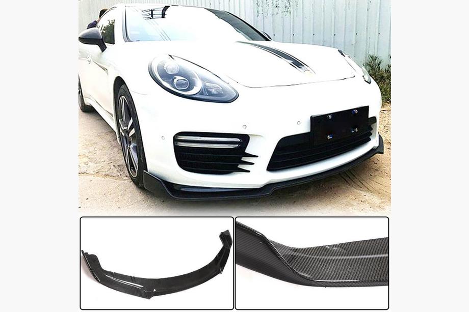 Porsche Panamera 2009–2016 Karbonový přední lip na nárazník Lip V2 (pro Turbo/Turbo S/GTS) Image