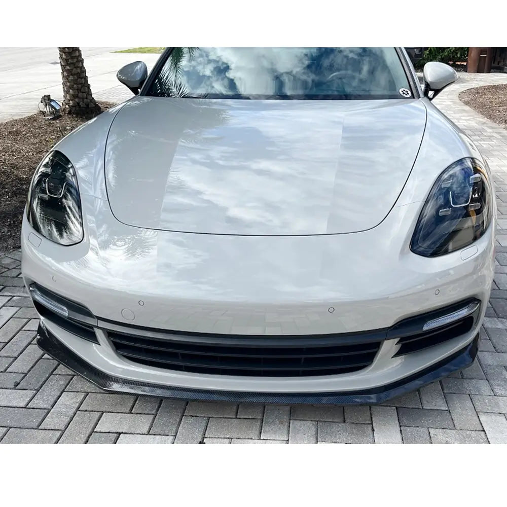Porsche Panamera 2016–2023 Karbonový nástavec předního nárazníku Lip (2016-2020) fotografie 6