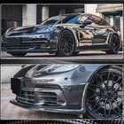 Porsche Panamera 2016–2023 Karbonový nástavec předního nárazníku Lip (2016-2020) fotografie 5