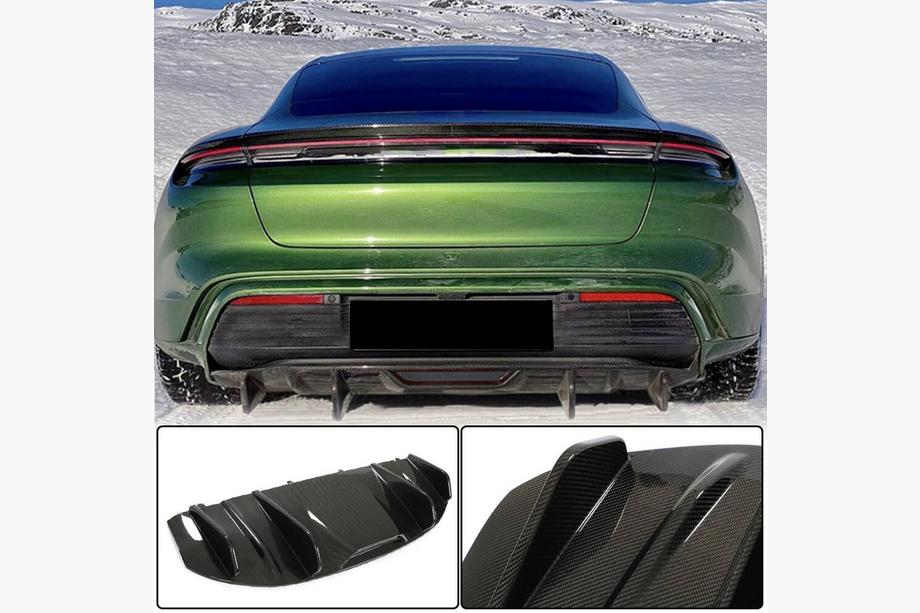 Porsche Taycan 2019– Difuzor zadního nárazníku (pro 2019-2024 Base SD, karbon) Image