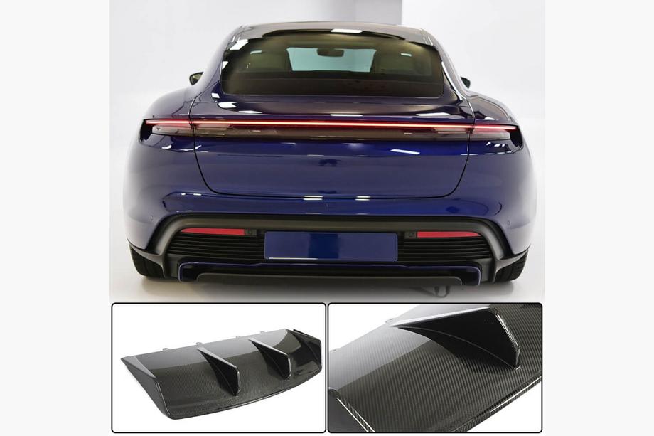 Porsche Taycan 2019– Difuzor zadního nárazníku (pro 2019-2024 Turbo S SD, karbon) Image