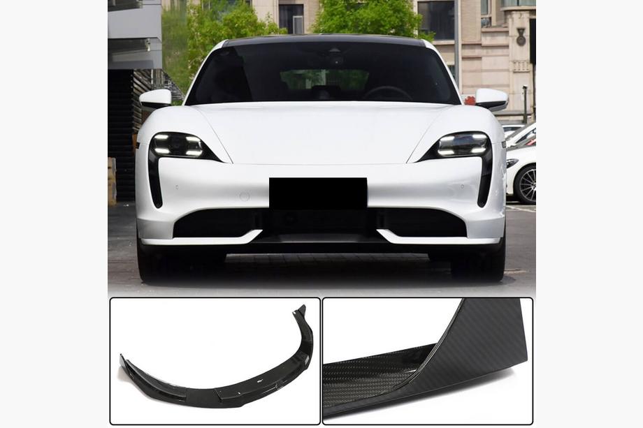 Porsche Taycan 2019– Karbonový přední lip spoiler na nárazník (pro 2019-2024 Turbo S) Image