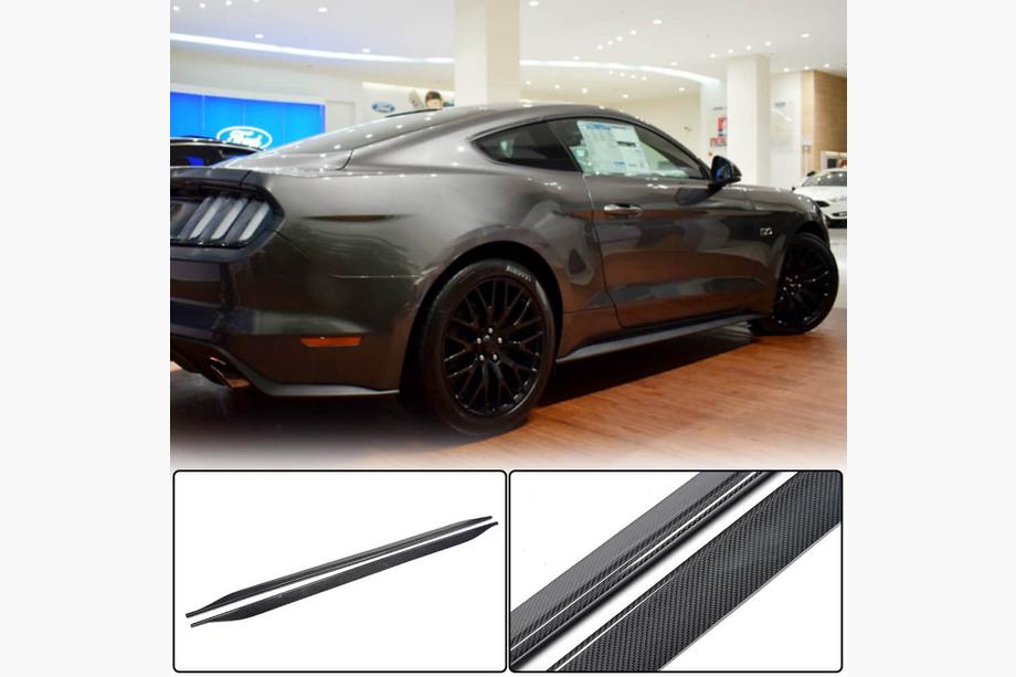 Ford Mustang 2015–2023 Boční prahy V1 (karbon) Image