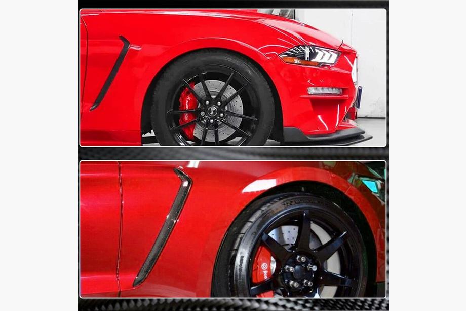 Ford Mustang 2015–2023 Kryty předních blatníků (2018-2023, karbon) Fotografie 2