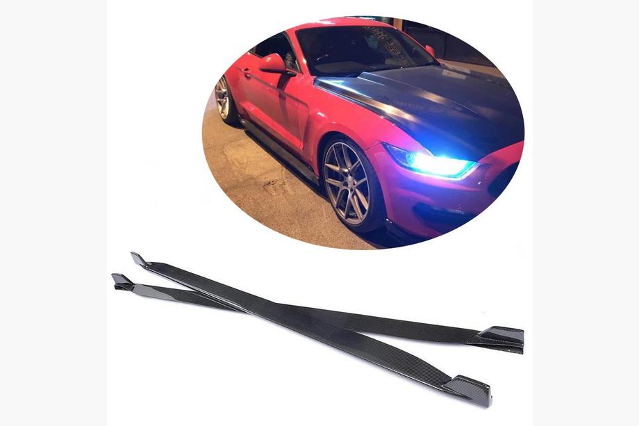 Ford Mustang 2015–2023 Boční prahy V2 (karbon) Image