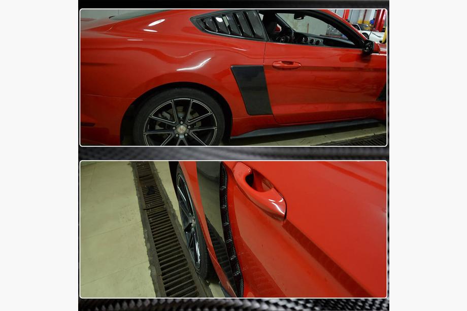 Ford Mustang 2015–2023 Nástavce zadních blatníků (2015-2017, karbon) Fotografie 4