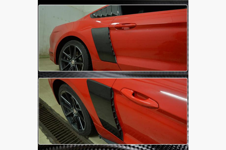 Ford Mustang 2015–2023 Nástavce zadních blatníků (2015-2017, karbon) Fotografie 5