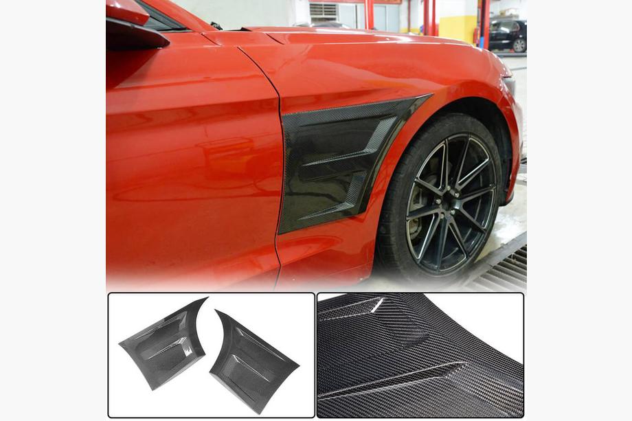 Ford Mustang 2015–2023 Karbonové kryty předních blatníků Fotografie 1