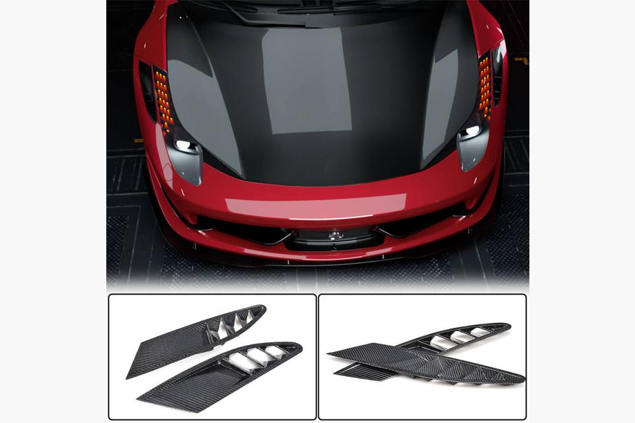 Ferrari 458 Italia 2009–2015 Karbonové nástavce na přední nárazník V1 (2011-2013, karbon) Image