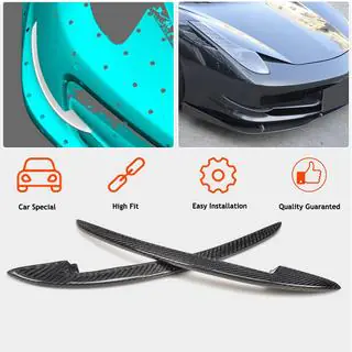 Karbonové nástavce na přední nárazník V2 (2011-2013, karbon) Ferrari 458 Italia 2009–2015 fotografie 2