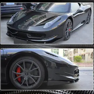 Karbonové nástavce na přední nárazník V2 (2011-2013, karbon) Ferrari 458 Italia 2009–2015 fotografie 4