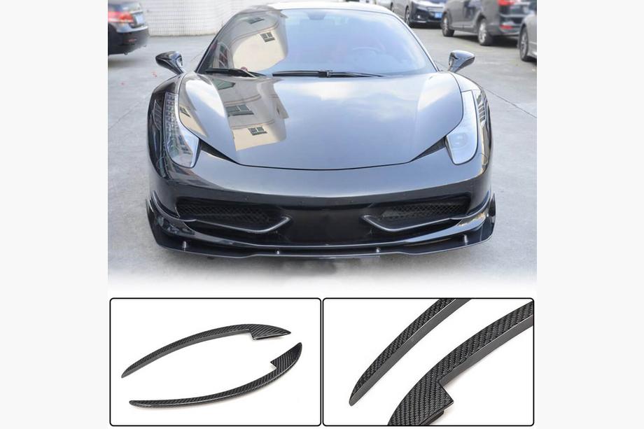 Ferrari 458 Italia 2009–2015 Karbonové nástavce na přední nárazník V2 (2011-2013, karbon) Image
