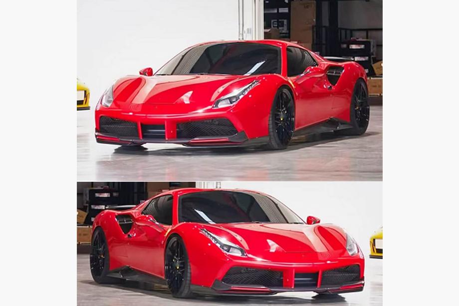Ferrari 488 GTB 2015–2019 Karbonové nástavce na přední nárazník Flap (2015-2019) Fotografie 2