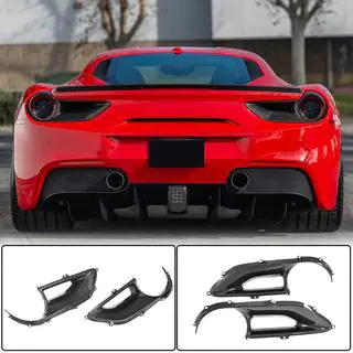 Kryty zadních světel (2015-2017, karbon) Ferrari 488 GTB 2015–2019 fotografie 1