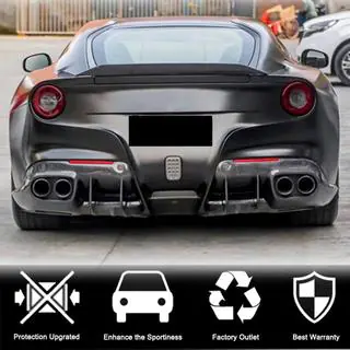 Difuzor zadního nárazníku (2012-2014, karbon) Ferrari F12 Berlinetta 2012–2017 fotografie 3