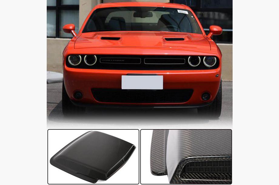Dodge Challenger 2008–2023 Kryt kapoty (2015-2019, karbon) Fotografie 1