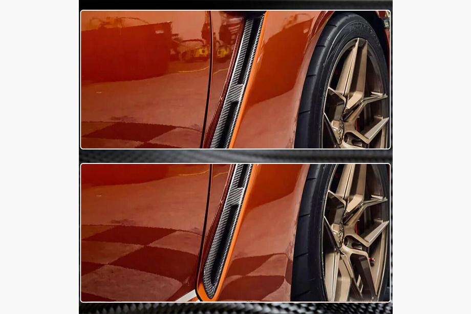 Nissan GT-R 2008–2025 Kryty předních blatníků (2009-2015, karbon) Fotografie 4