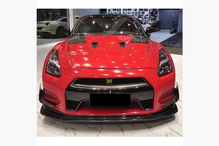 Nissan GT-R 2008–2025 Karbonové lišty na přední nárazník (2009-2015, karbon) Fotografie 2