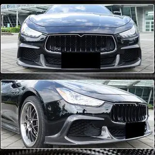 Karbonový přední spoiler na nárazník Lip V1 (pro Base/S/S Q4 2013-2017, karbon) Maserati Ghibli 2013–2023 fotografie 3