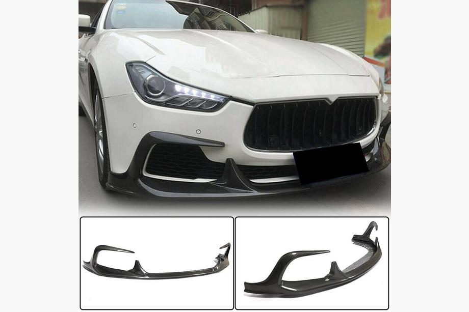 Maserati Ghibli 2013–2023 Karbonový přední spoiler na nárazník Lip V1 (pro Base/S/S Q4 2013-2017, karbon) Image