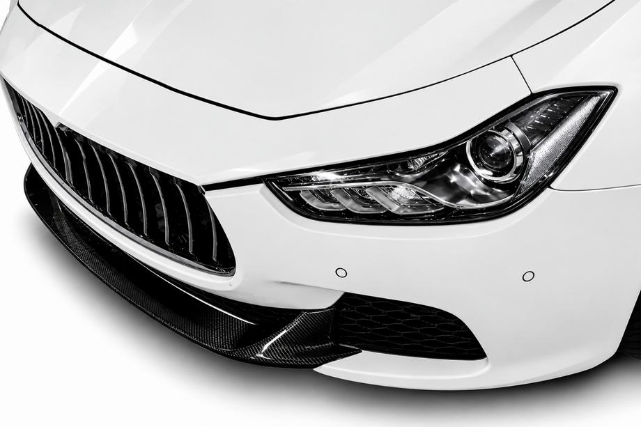 Maserati Ghibli 2013–2023 Lip V2 lišta na přední nárazník (pro Base/S/S Q4 2013-2017, karbon) Image