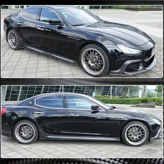 Boční prahy V3 (pro Base/S/S Q4/Diesel/250 Diesel, karbon) Maserati Ghibli 2013–2023 fotografie 4