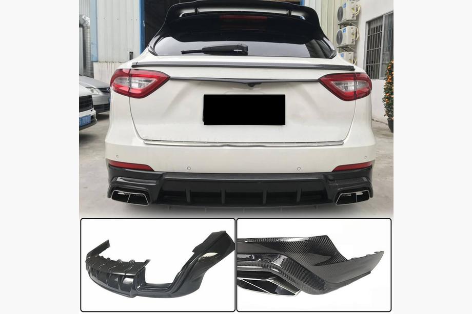 Maserati Levante 2016– Difuzor zadního nárazníku V1 (pro Base/S, karbon) Image