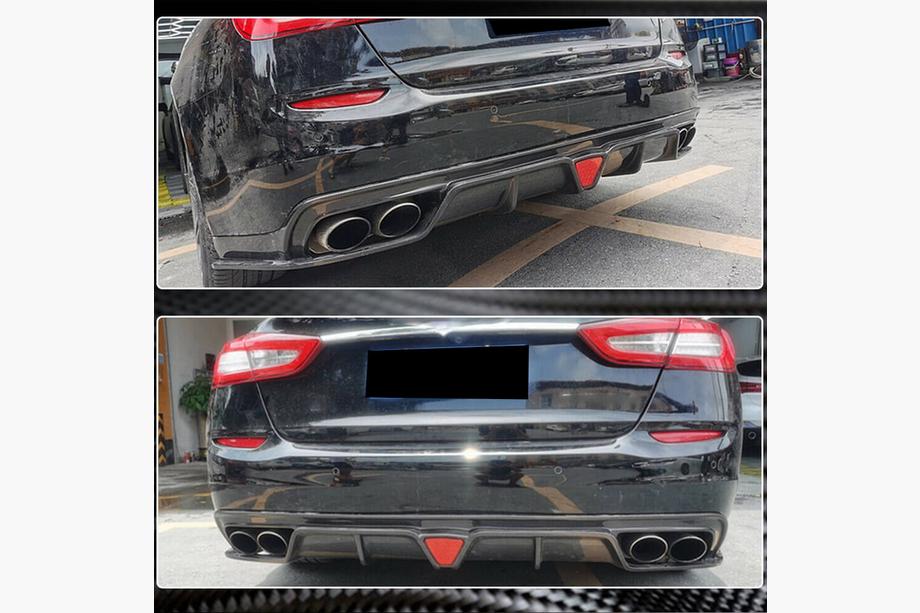 Maserati Quattroporte 2013–2023 Difuzor zadního nárazníku V1 (pro S/S Q4 2017-2020, karbon) Fotografie 3