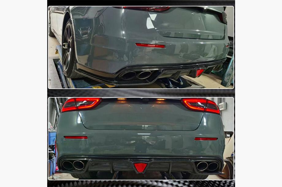 Maserati Quattroporte 2013–2023 Difuzor zadního nárazníku V1 (pro S/S Q4 2017-2020, karbon) Fotografie 4