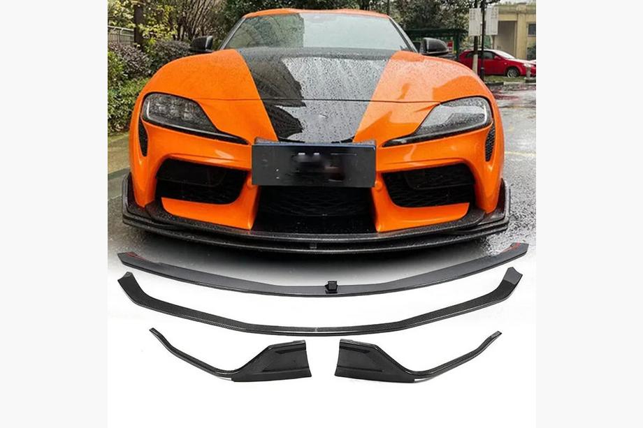 Toyota Supra 2019– Lip spoiler předního nárazníku V2 (karbon) Image