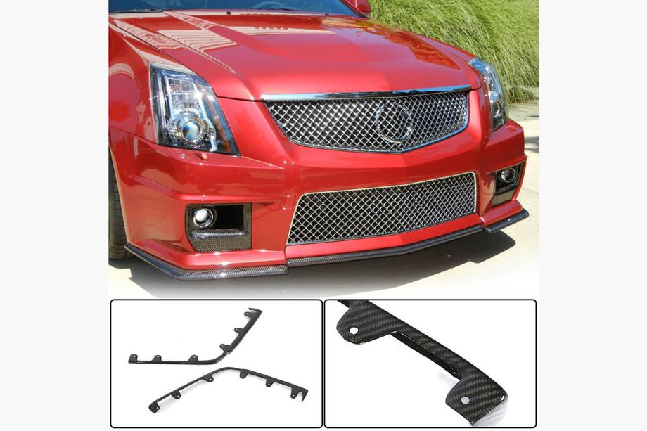 Cadillac CTS 2007–2014 Karbonové nástavce předního nárazníku Flap (pro CTS V Coupe, karbon) Image