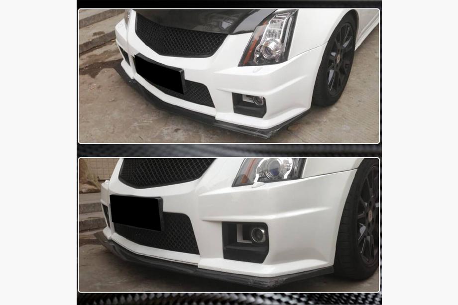 Cadillac CTS 2007–2014 Karbonový nástavec předního nárazníku Lip V1 (pro CTS V Coupe) Fotografie 3