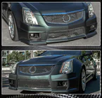 Cadillac CTS 2007–2014 Karbonové nástavce na přední nárazník (pro CTS V Coupe) fotografie 2