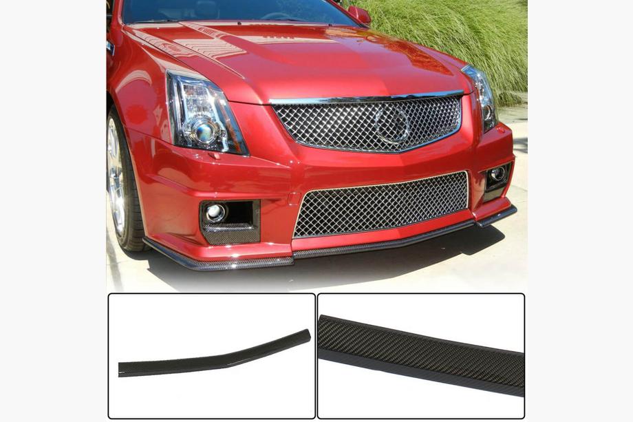 Cadillac CTS 2007–2014 Karbonový lip spoiler předního nárazníku Lip V2 (pro CTS V Coupe) Fotografie 2