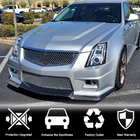 Cadillac CTS 2013–2019 Nástavec předního nárazníku Lip V2 (pro CTS V Sedan 2016-2019, karbon) fotografie 2