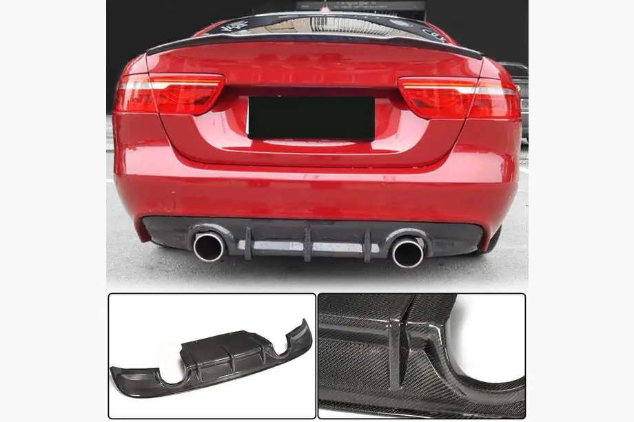 Jaguar XE 2016– Difuzor zadního nárazníku V2 (2015-2019, karbon) Image