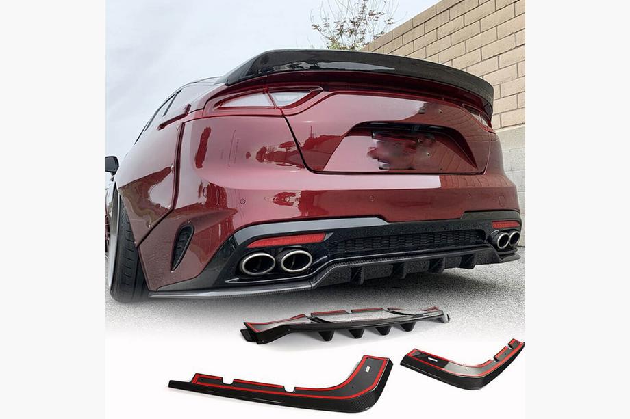 Kia Stinger 2017–2023 Difuzor zadního nárazníku (karbon) Image