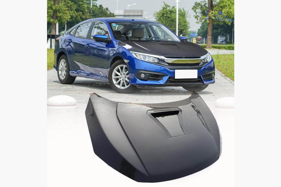 Honda Civic Sedan X 2016–2021 Karbonová kapota Image