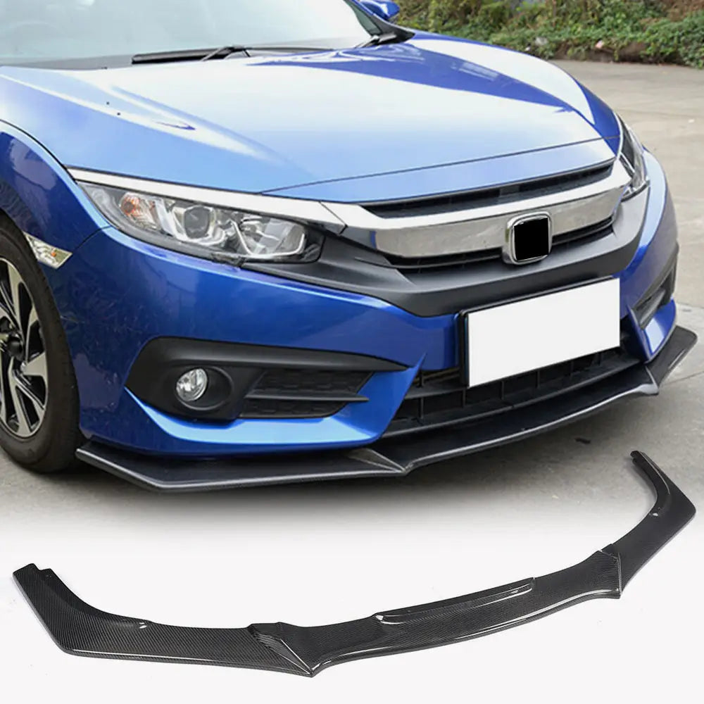 Nástavec předního nárazníku Lip (karbon) Honda Civic Sedan X 2016–2021 fotografie 1
